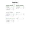 A contents page listing sections on word meanings, logic, and maths sequences