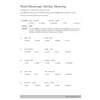 Five verbal reasoning questions where children circle the word that fits two pairs of words