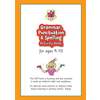 A bright cover for a Year 5 English workbook, featuring a cartoon girl and a clear title for ages 9-10