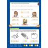 Children trace and copy letters, colour pictures of fruit and vegetables, and write missing letters to complete names