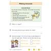 Children read a lemonade recipe, answer two short questions, and order the steps by writing numbers in boxes