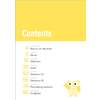 A contents page listing grammar chapters from nouns to punctuation, with page numbers and a cartoon owl