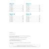 A tracker for Weeks 9 to 12 with tick boxes for each day and page numbers to guide the child through the final weeks