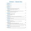 A contents page listing twelve weekly maths workouts for the Autumn Term, with page numbers and brief topic summaries