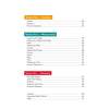 A contents page listing sections on fractions, measurement, and geometry with page numbers