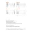 A contents page listing Week 9 to 12 with page numbers and tick boxes for tracking daily progress