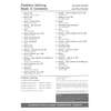 A contents page listing 29 maths topics for Year 1 and 2, including money, measurement and time