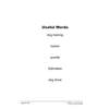 A vocabulary list of five dog-related terms to help children understand reading passages about dog training and shows