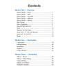A table of contents listing grammar, punctuation and vocabulary topics with page numbers