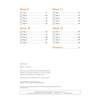 A contents page listing Week 9 to Week 12 with page numbers and a final answers page