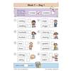 Children tick the correctly spelt words from pairs, using a scoring box to track their progress