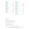 A contents page listing Weeks 9 to 12 with page numbers and a link to answers