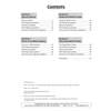 A contents page listing four non-fiction reading sections with their question types and page numbers