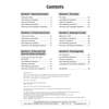 A table of contents listing six poetry sections with fact, inference and word meaning questions, plus a scoresheet