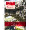 A front cover for a KS2 English reading booklet featuring a natural rock arch and listing three reading passages