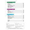 A contents page listing sections on punctuation, vocabulary and spelling with page numbers and an ISBN at the bottom
