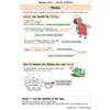 Clear notes on nouns, including examples of people, places, groups and abstract ideas, with cartoons to keep it light