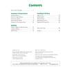 A contents page listing grammar, spelling and reading sections with page numbers and an ISBN at the bottom