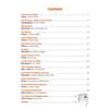 A list of reading passages and articles for Year 5, with page numbers and a small dragon illustration
