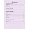 A table of contents listing four sections on Earth, oceans and climate change with page numbers