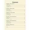 A table of contents listing six sections on rivers, from the water cycle to the Amazon, with page numbers