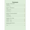A contents page listing five sections on volcanoes and earthquakes with page numbers