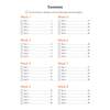 A contents page listing eight weeks of daily handwriting practice, with tick boxes to track progress