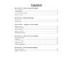 A contents page listing five sections on Ancient Egypt, from pharaohs to daily life, with page numbers