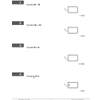 Four short calculation questions covering subtraction, addition, multiplication and fractions of money