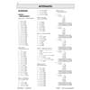 A dense page of Year 6 SAT arithmetic questions, including long multiplication and division, with mark schemes for each