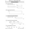 Five questions on ordering numbers and place value, including writing numbers in words and circling the smallest number