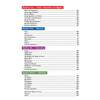 A contents page listing maths topics from ratio and algebra through to statistics, with page numbers for easy navigation