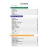 A table of contents listing maths topics from number and place value through to fractions and percentages