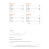 A contents page listing Week 9 to Week 12 with page numbers and a link to answers
