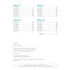 A contents page listing Week 9 to Week 12 daily tasks with page numbers and a link to answers