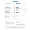 A contents page listing maths topics from place value to statistics, with page numbers and a quiz at the end