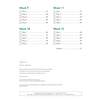 A weekly tracker for Weeks 9 to 12 with tick boxes for each day and page numbers to guide the child through the spring term