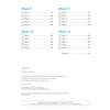A tracker for Weeks 9 to 12 with tick boxes for each day and page numbers, plus an index to answers