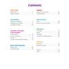 A table of contents listing maths topics from place value to statistics, with page numbers for each section