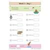 Twelve decimal multiplication questions with boxes to write answers in, plus a score tracker at the bottom