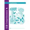 The front cover of KS2 Comprehension 4, featuring a woodland scene with birds and a space for the child's name
