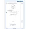 A Year 6 maths question asks children to draw missing shapes on a cube net to match a 3D view