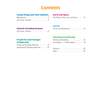 A table of contents listing science topics like living things, forces and materials with their starting page numbers