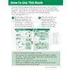 Instructions on how to use the book, including filling in dotted lines and ticking a smiley face to self-assess