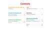 A table of contents listing science topics like living things, electricity and evolution with page numbers