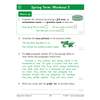 Children complete four exercises on punctuation, grammar, paragraphing and prefixes