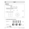 Three short questions on fractions using shapes and pictures, including shading and calculating halves and thirds