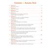A contents page listing twelve weekly maths workouts covering place value, time