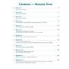 A contents page listing twelve weekly arithmetic workouts covering addition, subtraction and number skills