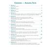 A contents page listing twelve weekly maths workouts for Year 5, covering topics from number operations to fractions